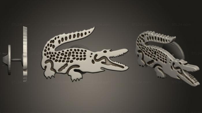 Jewelry (Pin Lacoste, JVLR_1112) 3D models for cnc